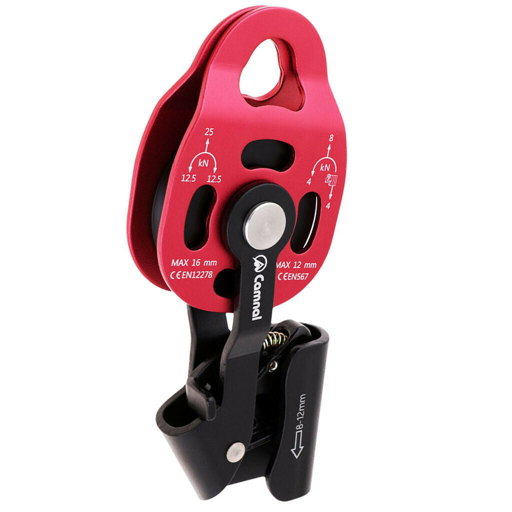 25KN Hauling Pulley Fits 8-12mm Rope Rock Climbing  Protection