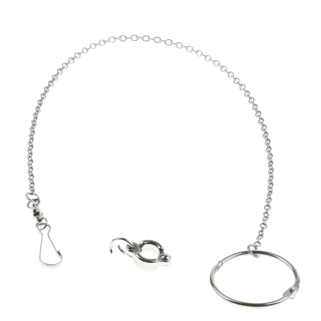 2 Pcs Parrot Foot Chain Stainless Steel Birds Anklet  for Pet Training