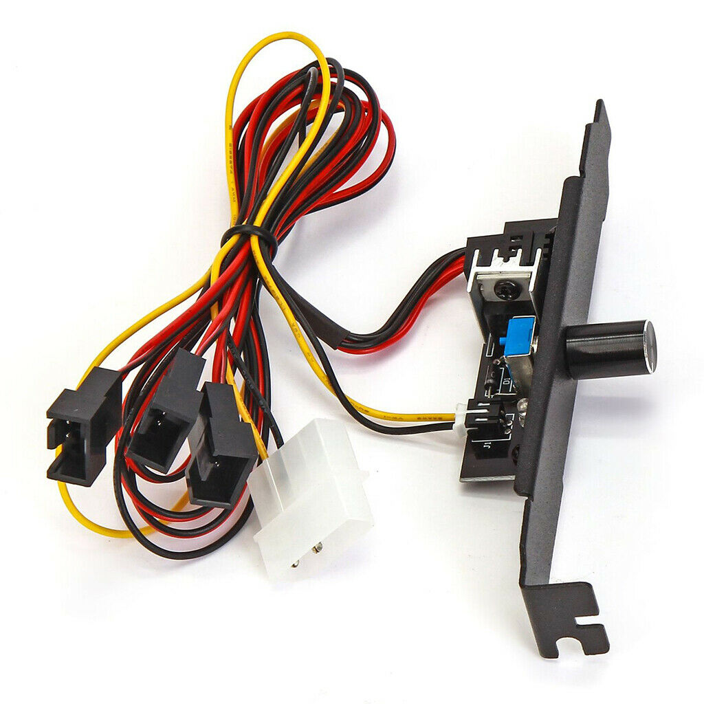 3 Channels Fan Temperature Controller Speed Governor Cooling Kit for PC Fans