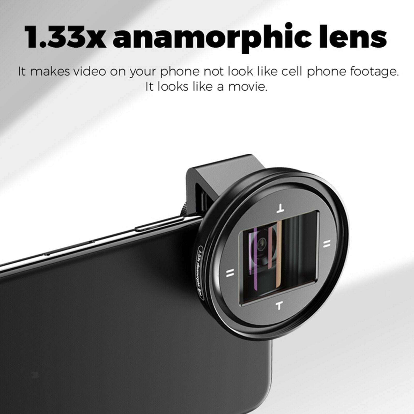 1.33X Anamorphic Lens Filmmaking Phone Camera Lens Filmmakers Full Cinematic