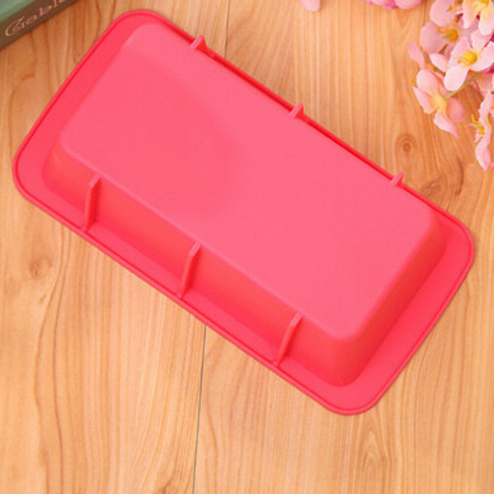 rectang silicone non stick bread loaf cake mold bakeware baking pan oven m.l8