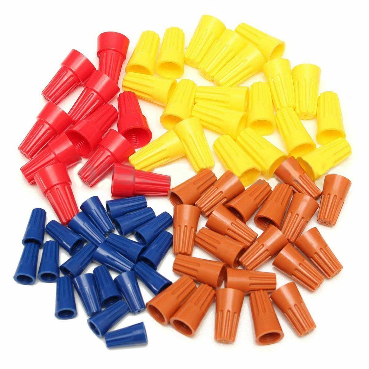 70Pc Electrical Wire Twist Connectors Nut Terminals Cap Spring Insert Assortment