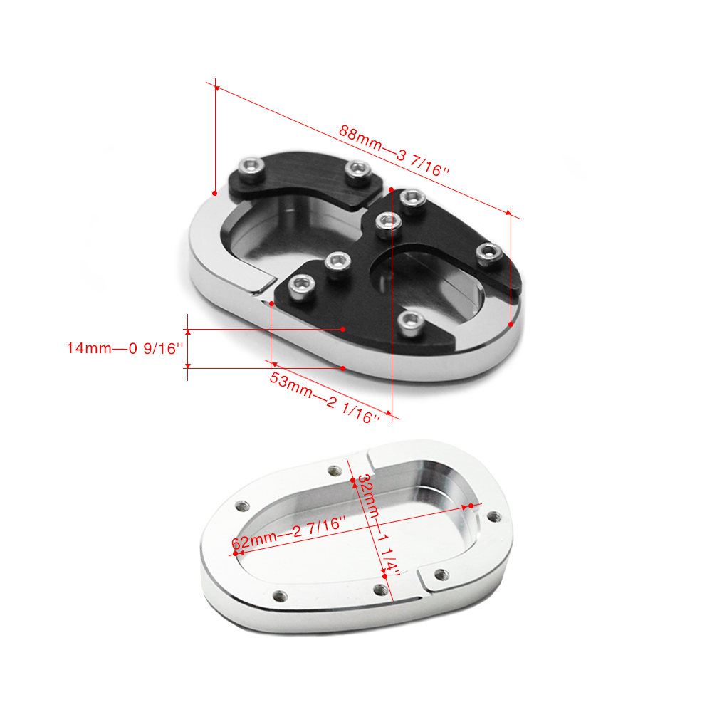 SideÂ KickstandÂ StandÂ ExtensionÂ Plate For Yamaha MT-09/FZ-09/ MT09 Tracer/FJ-09