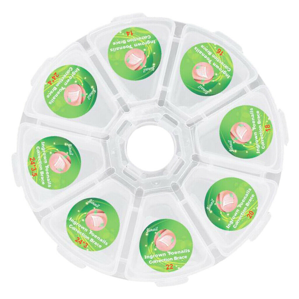 Plastic Ingrown Toenail Straightening Clips Nail Correction Stickers Clear