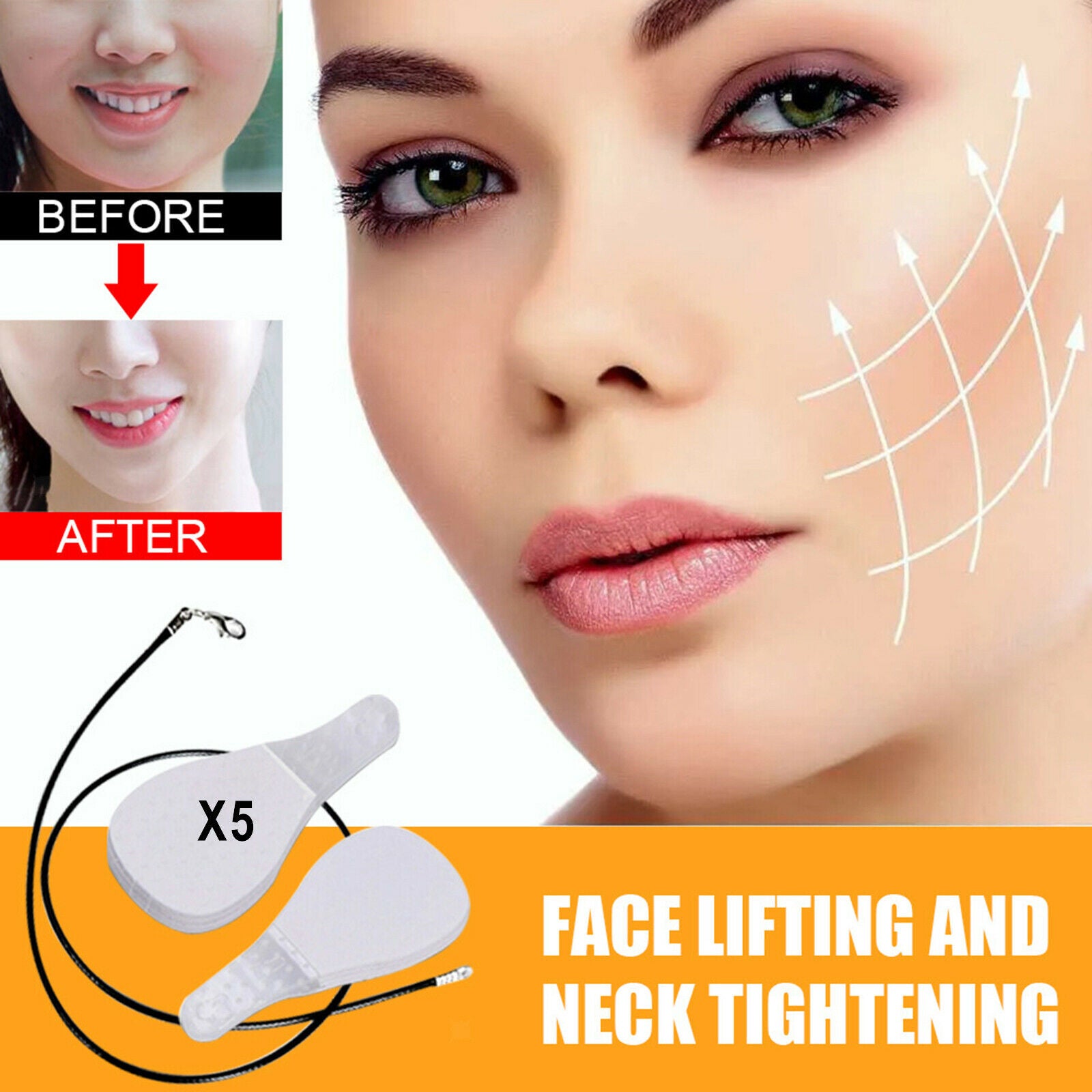 10PCS Face Lifting Patch Refill Tapes V-line Kit Tools Double Chin Lift Soft