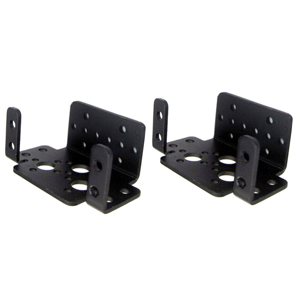 2pcs Multi-function Steering Gear Bracket 995 Servo Accessories Black