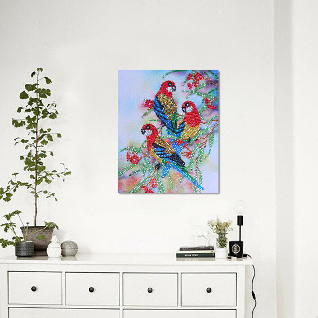 5D Special Shaped Drill Diamond Painting Rhinestone Mosaic Craft Bird