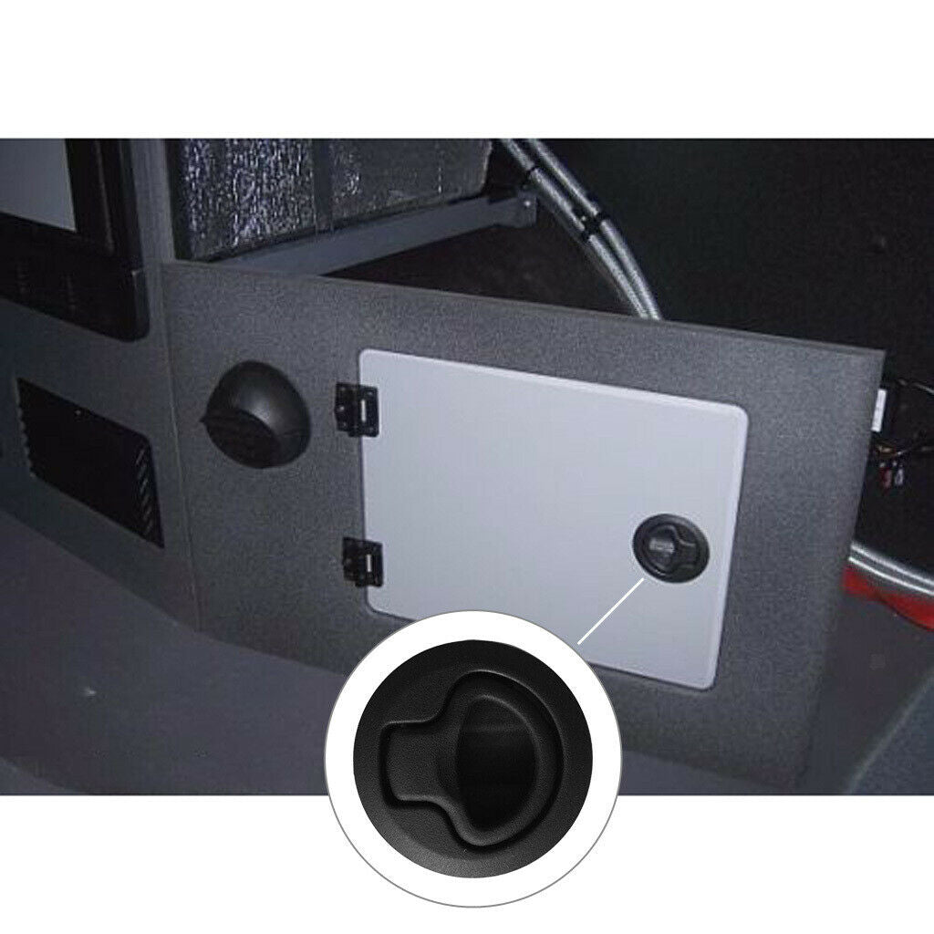 Nylon Flush Push-to-Close Lock, Non-Locking, 0.08 To 0.47 Inch Door Thickness
