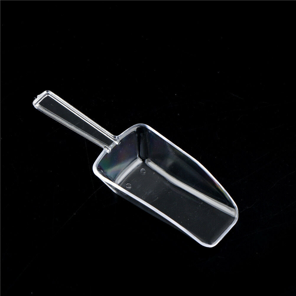 3pcs Clear Plastic Ice Scoops Sweets Candy Buffet Wedding Party Bar Acces.l8