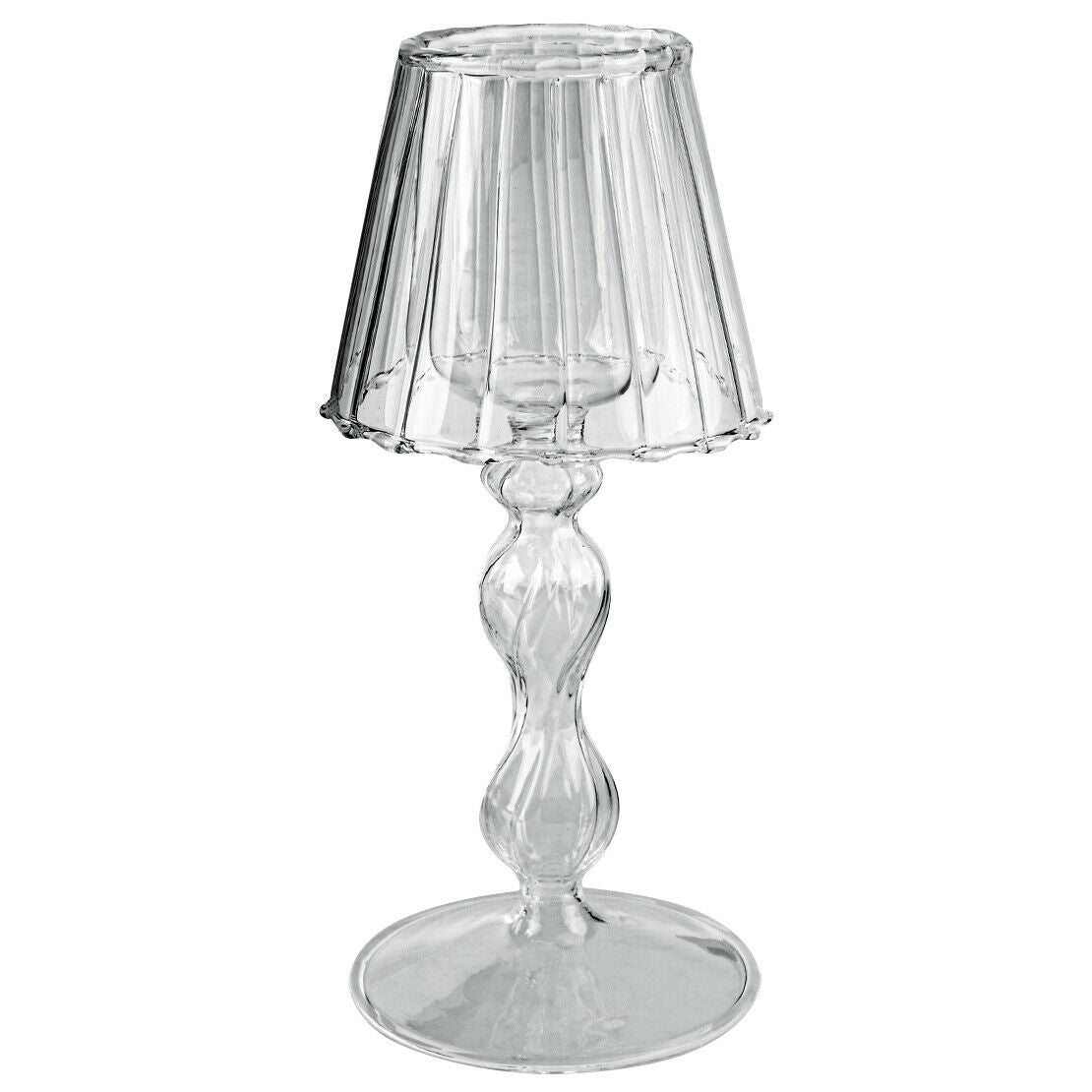 Glass Candlestick Holder Candle Tea Light Stand Table Lamp Shape Home Decor Acc.