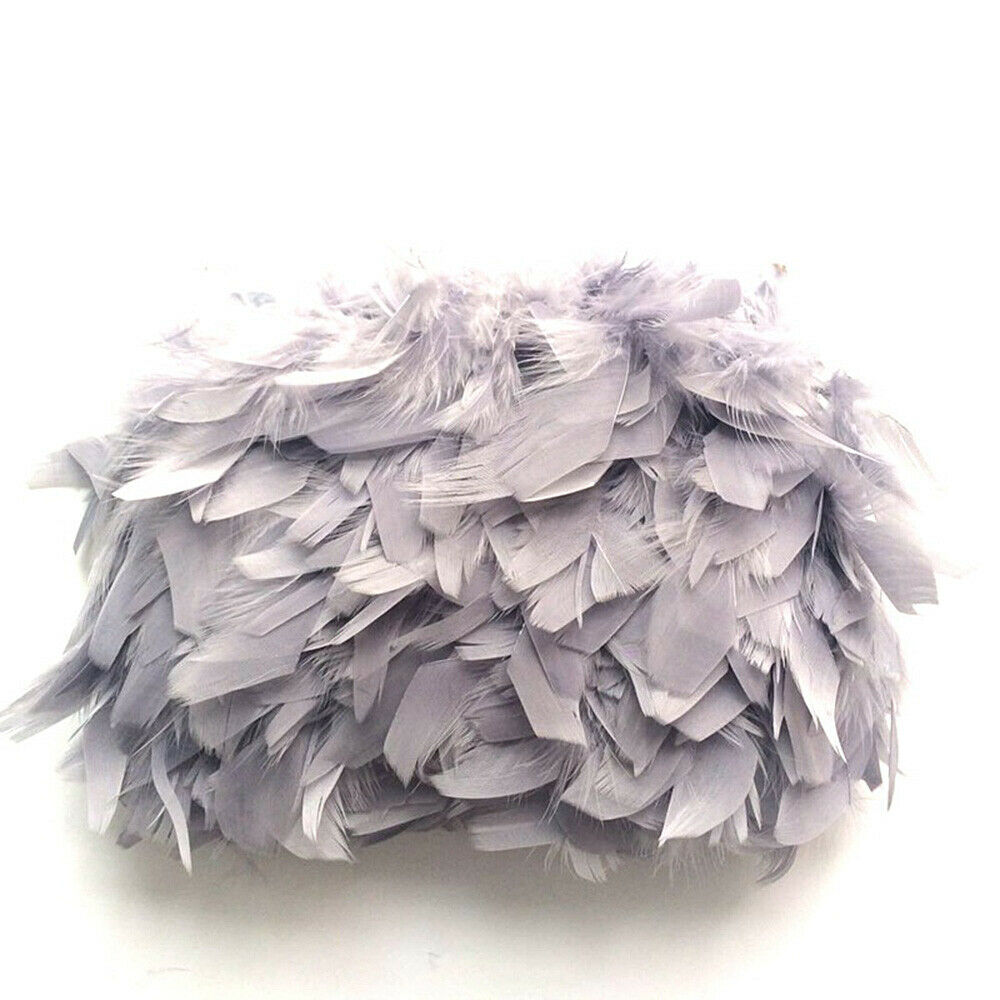 1M Turkey Feather Trim Clothing Wedding Dress Sewing Edge Craft DIY Accessories