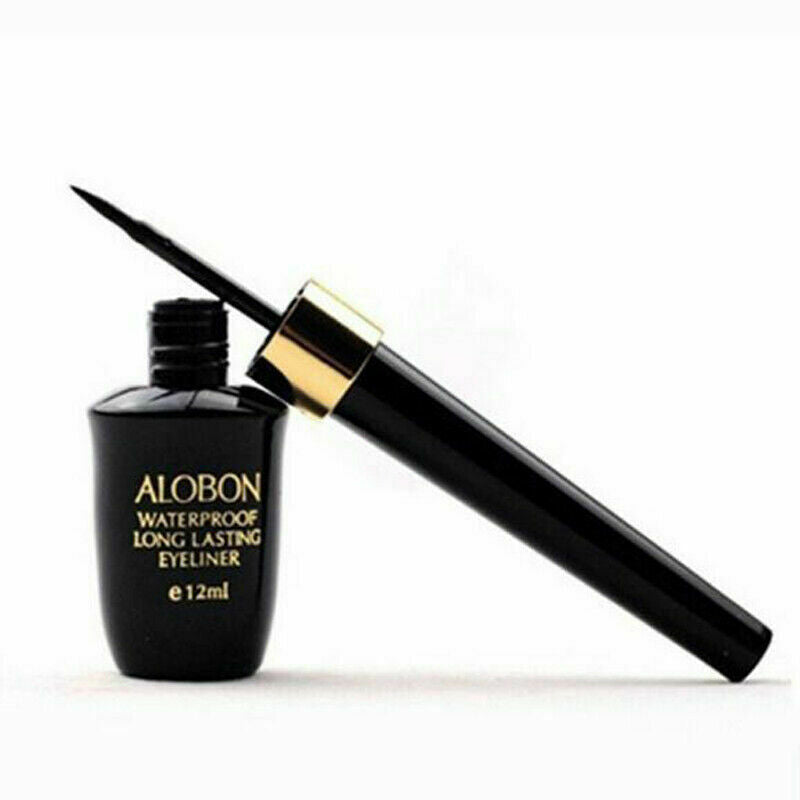 Black Make Up Liquid Eyeliner Waterproof Eye Liner Pencil Pen Comestics Set 12ml