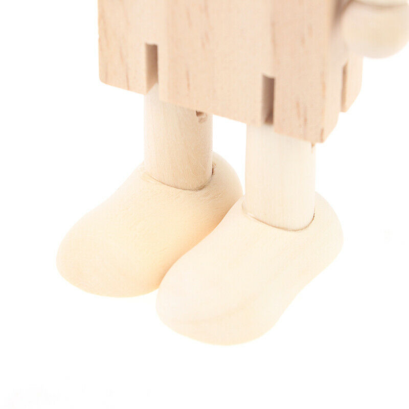 DIY Graffiti Puppet Deformation Activity Wooden Robot Children's Educatio.l8