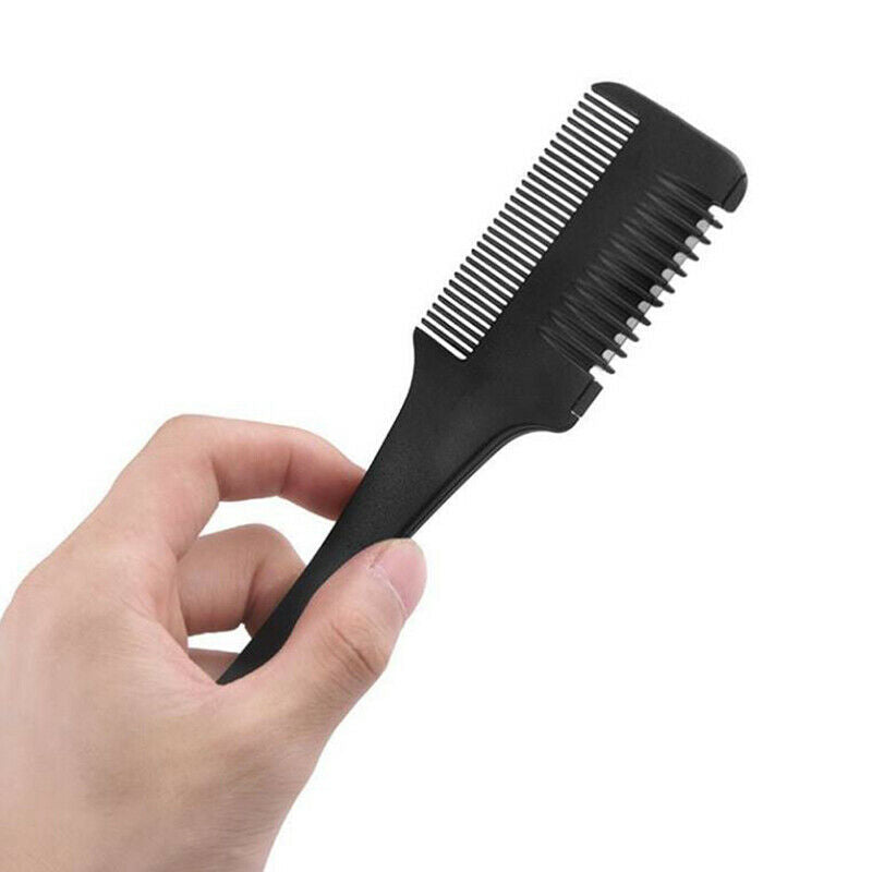 Double Sides Hair Razor Comb Hair Cutting Thinning Trimmer with Blad.l8