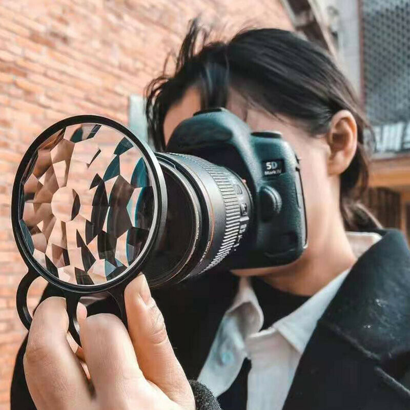 Rotatable Photography Accessories Filters Prism Hand Kaleidoscope Camera Filter