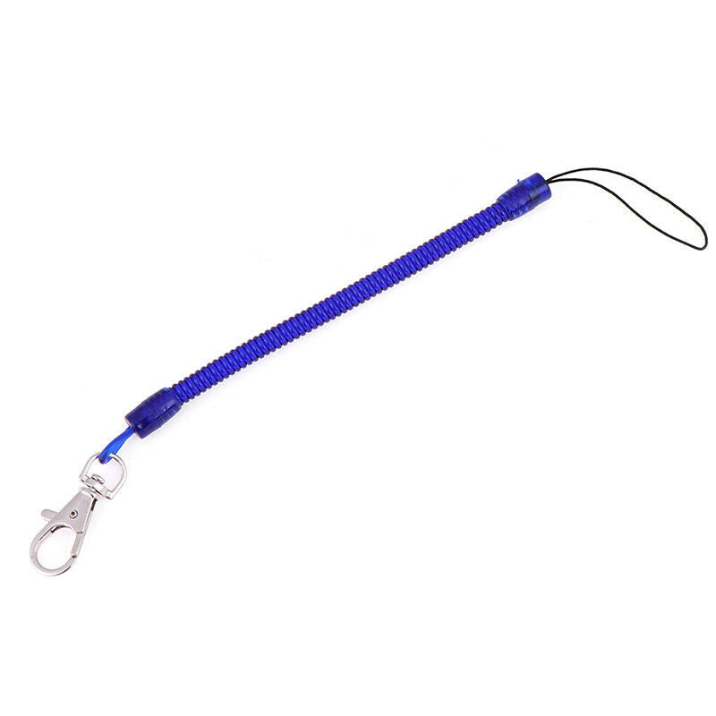2X Retractable phone spring elastic rope security tool anti-lost keychain.l8