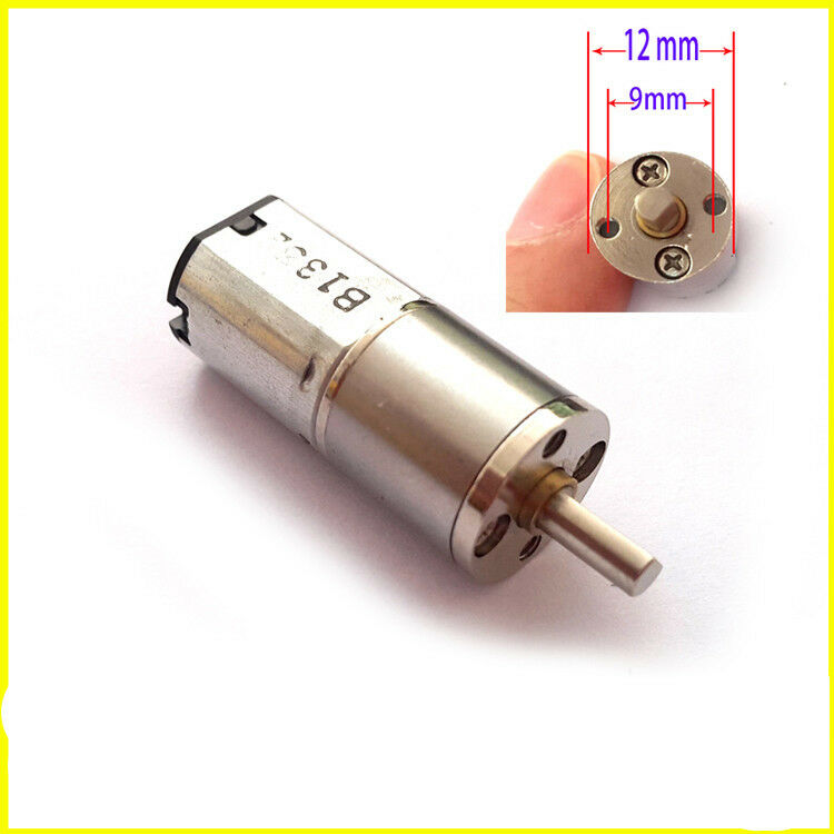 12GA DC 6V 80RPM 3mm D Shaft Cylinder Shape 12mm Gearbox Speed Reducer Motor