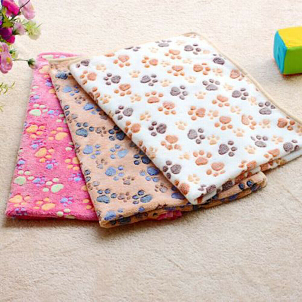2pcs Pet Blanket Cat Dog Sleep Warm Soft Mat Winter Warm Not Fade Easily Clean