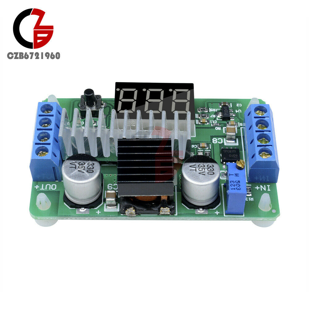 DC-DC LTC1871 Boost LED Voltmeter Module 3.5 to 30V 100W Step up Power Module