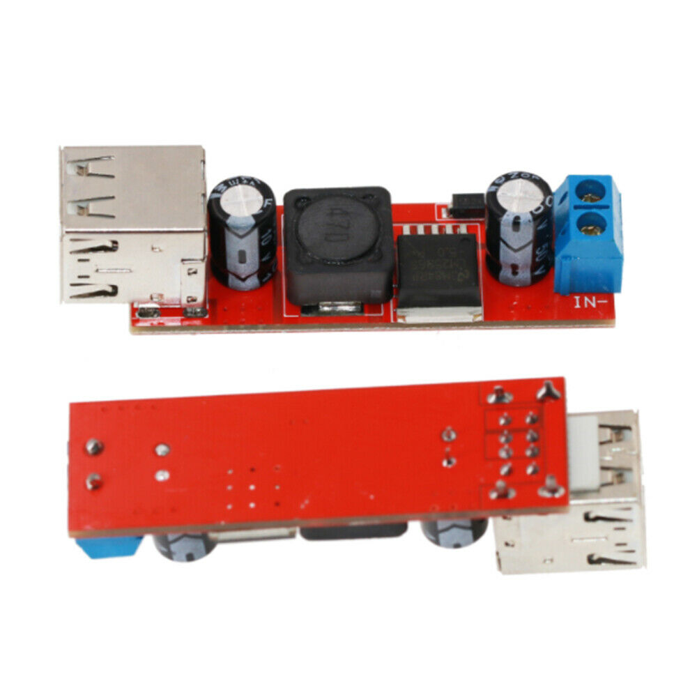 Double USB Charge DC-DC Step-down Converter Module For Vehicle Charger LM2596