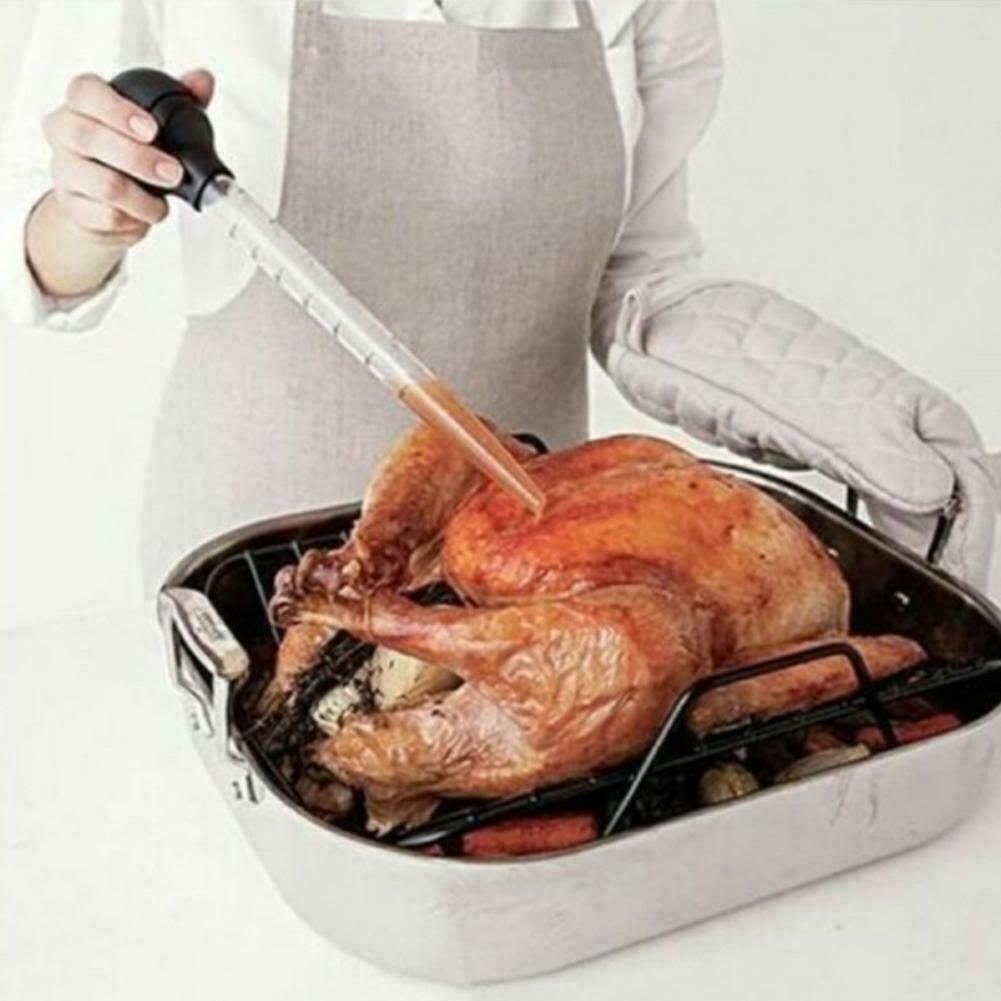Turkey Baster Clear Tube Syringe Oil Suck Pump Pipe Fresh 30ml AU BBQ H5Z7