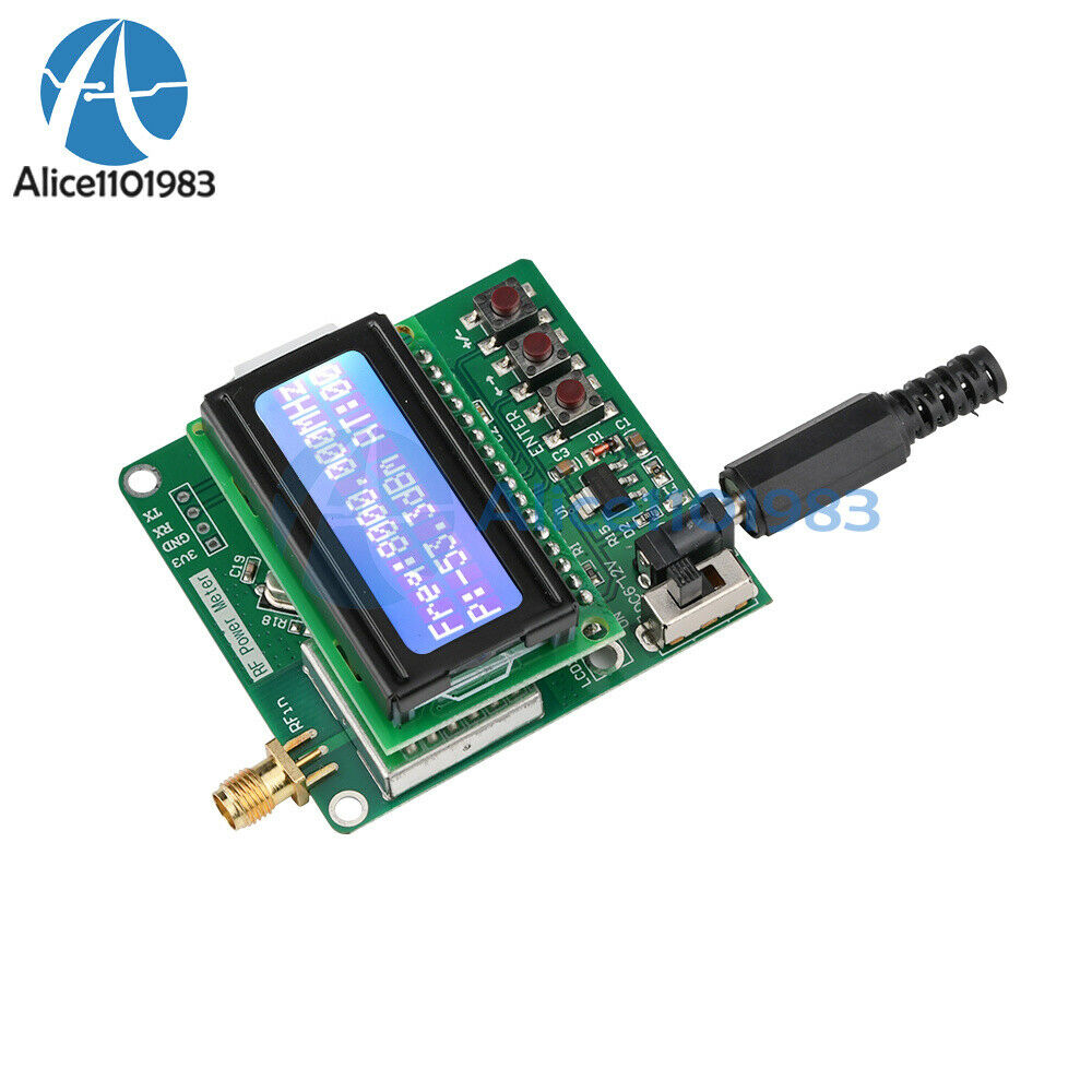 -60dBm to -5dBm Power RF Meter Attenuation Digital Display Signal Strength Board
