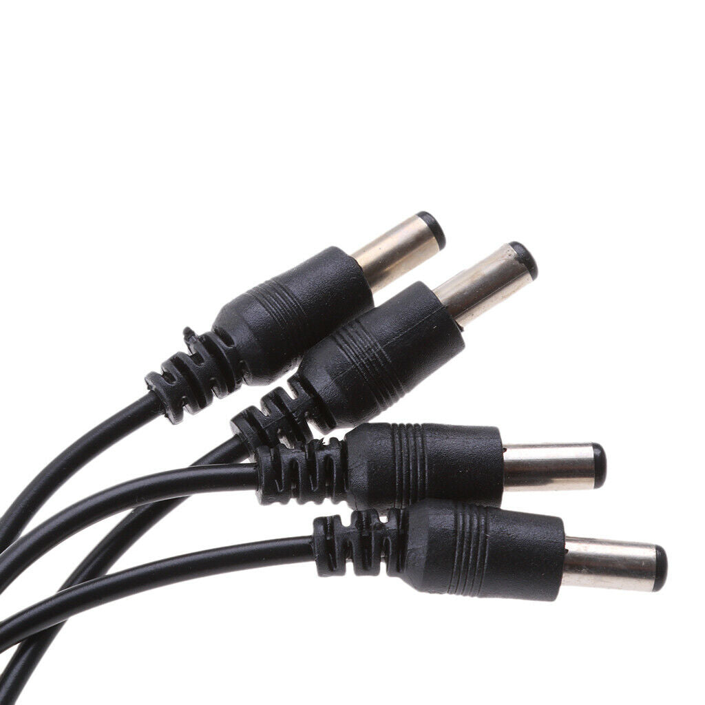 2Pieces DC 1 Female to 4 Male Power Splitter Cable for CCTV