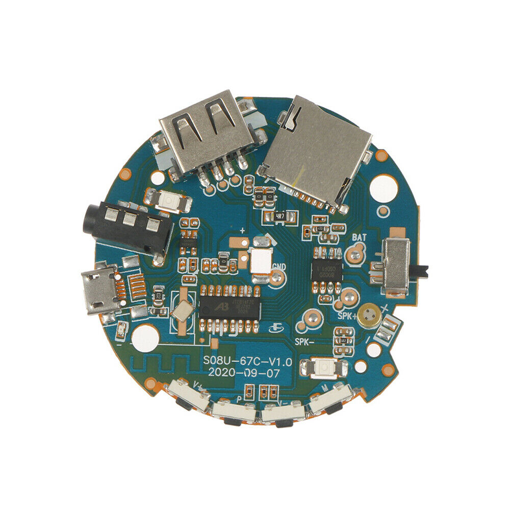 3.7V-5V Multifunction Bluetooth Receiver Audio Amplifier Board MP3 Decoder