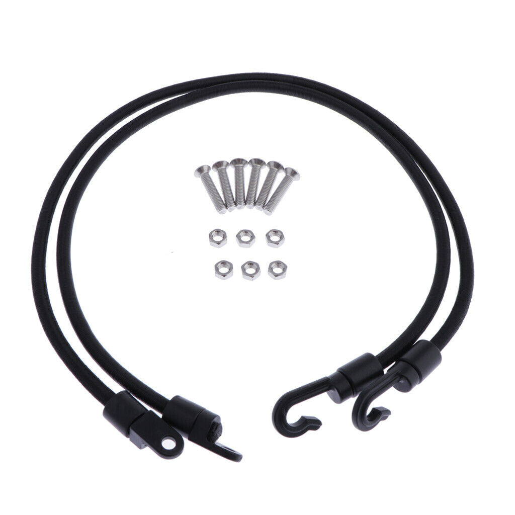 Lot 2 Adjustable Kayak Safety Rod Leash Fishing Rod Paddle Leash Shock Cord with