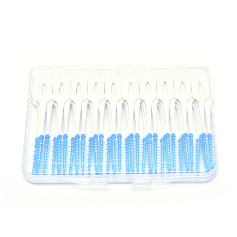 40PCS Clean Tooth Floss Head Hygiene Dental Plastic Interdental Brush Too.l8