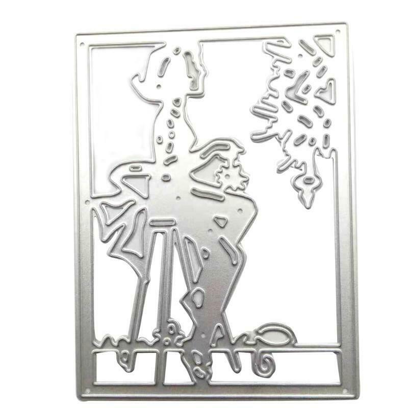 Girl Metal Cutting Dies Stencil DIY Scrapbooking Album Paper Card Template Mold