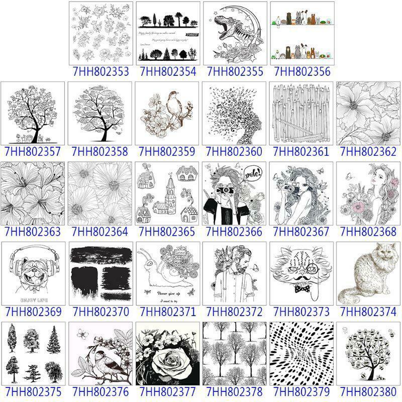 Flower Bird DIY Silicone Clear Stamp Seal Scrapbook Embossing Album Decor