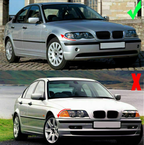 Front Kidney Grilles ABS Gloss Black For BMW E46 330Ci 325Ci M3 Coupe 2003-2006