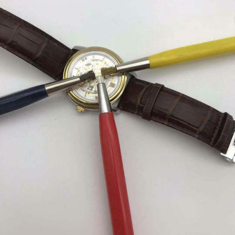 3pcs/set Fiberglass Brass Steel Scratch Brush Pen Polish Watch Rust Dirt Remover