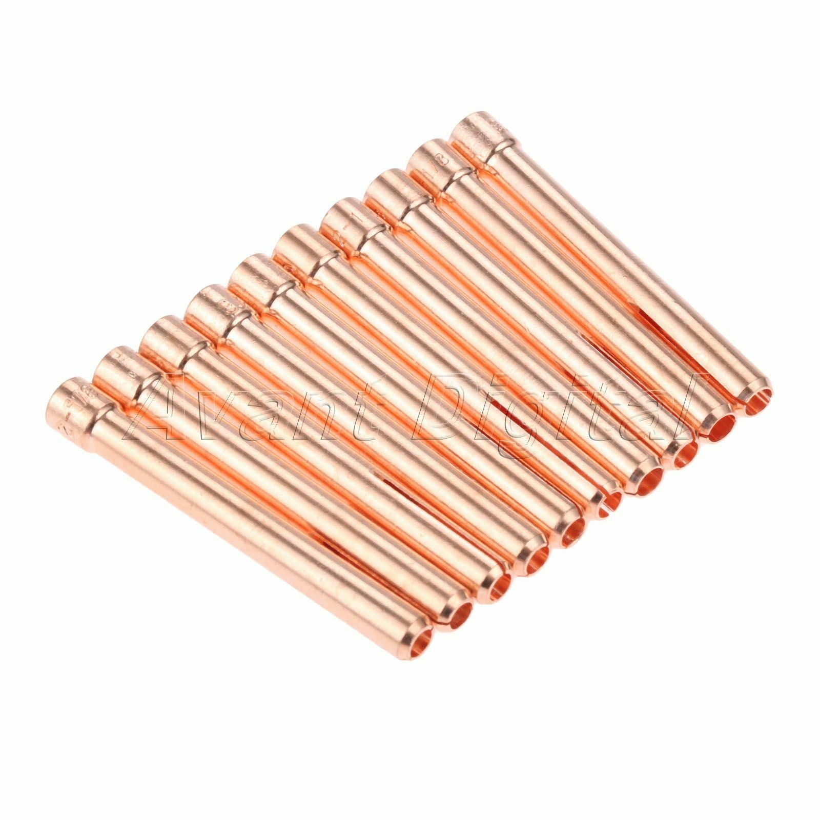 10Pcs Replace Kit 1/8" 10N25 3.2mm Collet Tips For WP17 18 26 TIG Welding Torch