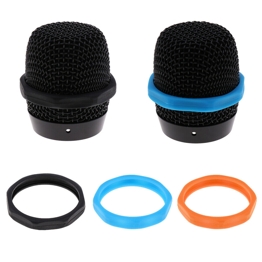 5Pcs Black Wireless Microphone Slip Holder Anti Rolling Protection Ring
