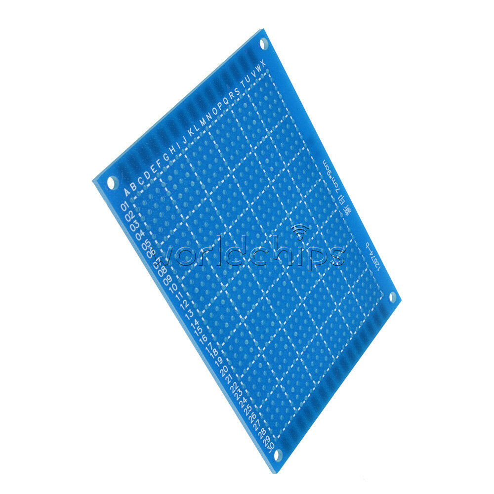 Single Side Prototype PCB Tinned Universal Breadboard 7x9 cm New