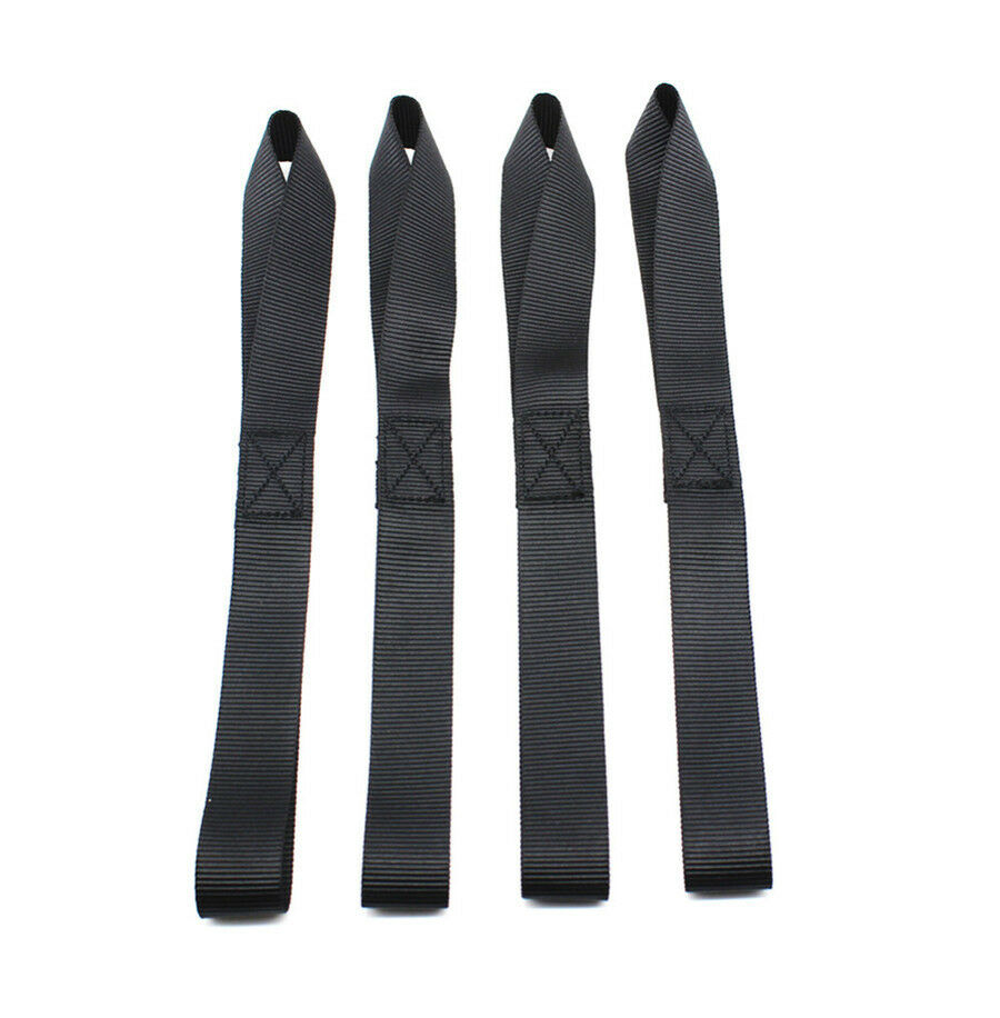 8Pcs 2300 lb Soft Loop Tie Down Straps Ratchet Towing Cargo For Scooters ATV UTV