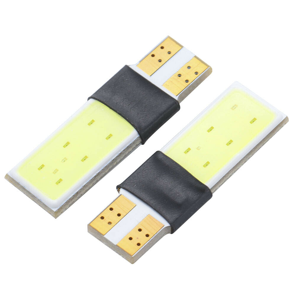 2PC Car Auto T10 Cob LED Bulb Xenon Canbus Error Free 501 Side light Bulbs White