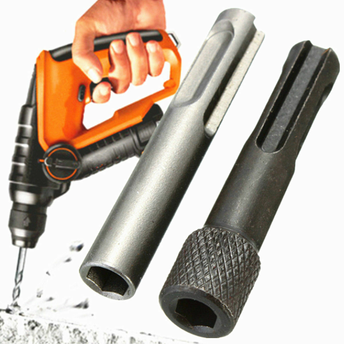 2Pcs 1/4'' Hex Shank SDS Screwdriver Holder Drill Bit Adaptor Magnetic Converter