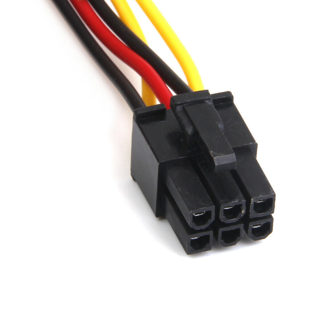 4-Pin  Male to 6-Pin PCI- Express PCI-E Female Power Adapter Cable 18cm