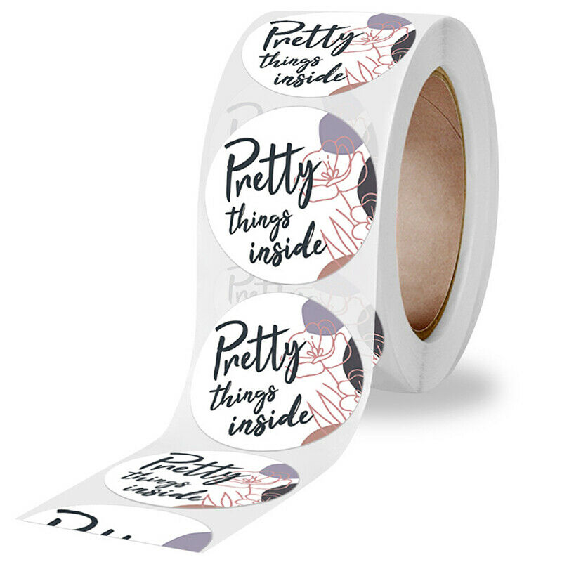 1Roll Thank You Stickers for Seal Labels 1 Inch Packaging Stationery Stic.l8