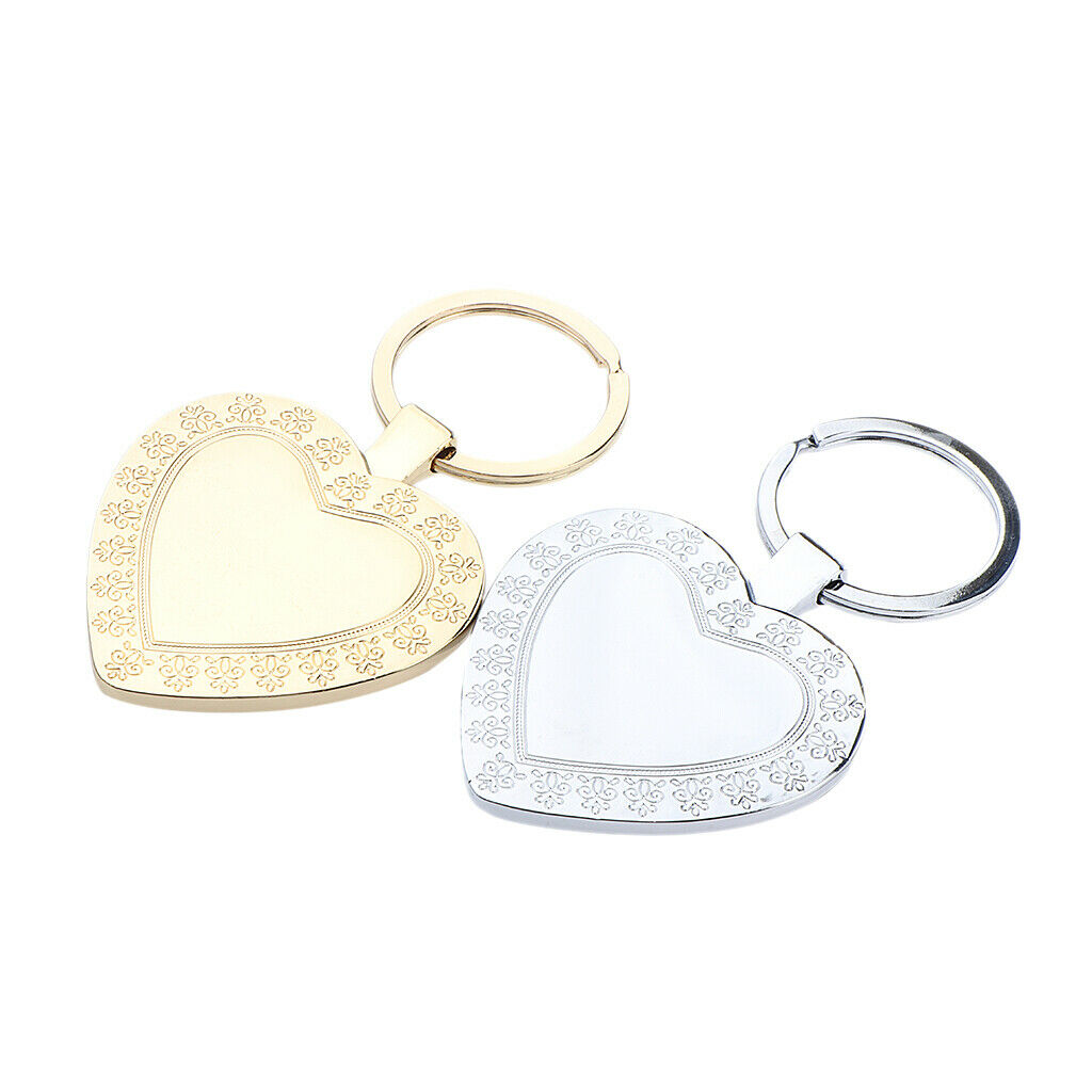 Retro Lover Keychains Metal Pocket Key Rings Bag Charm Pendant DIY Gifts