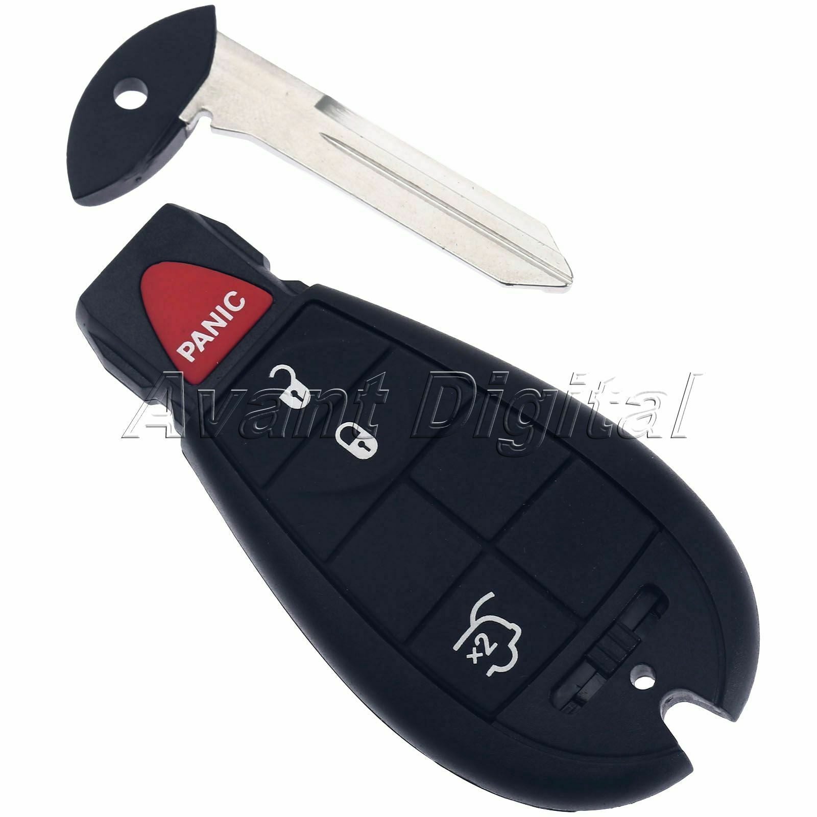 Replacement 4 BTN Remote Key Fob Shell Case Keyless Entry Transmitter For Jeep