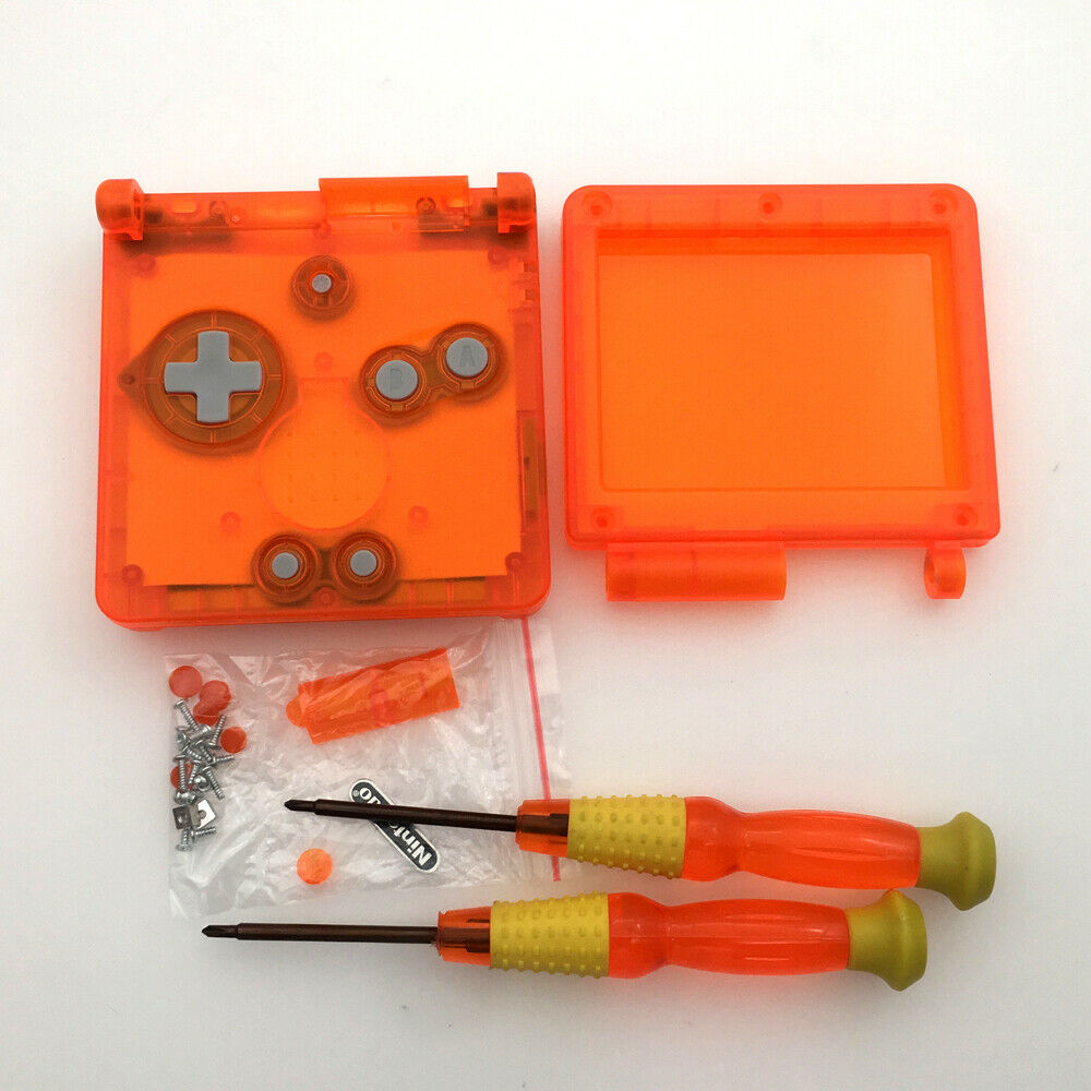 Transparent Orange Housing Cover For Nintendo Gameboy Advance SP GBA SP Shell