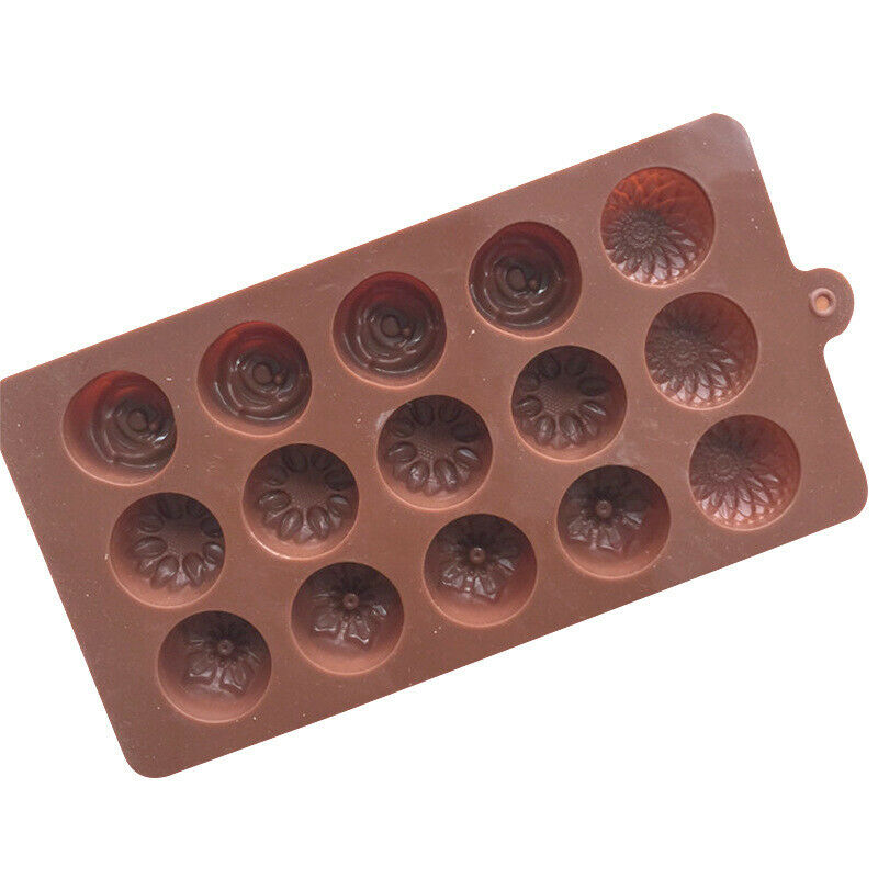 Cavity Silicone Flower Rose Chocolate Cake Soap Mold Baking Ice Tray Mou.l8