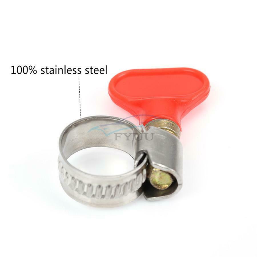 10-16mm OD Tubing Anti-corrosion Hose Clamp Fasteners For Industrial Electronic