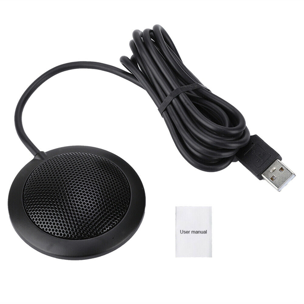 M2 Wired USB Microphone for Laptop PC Computer MSN Skype Desktop Gaming Black