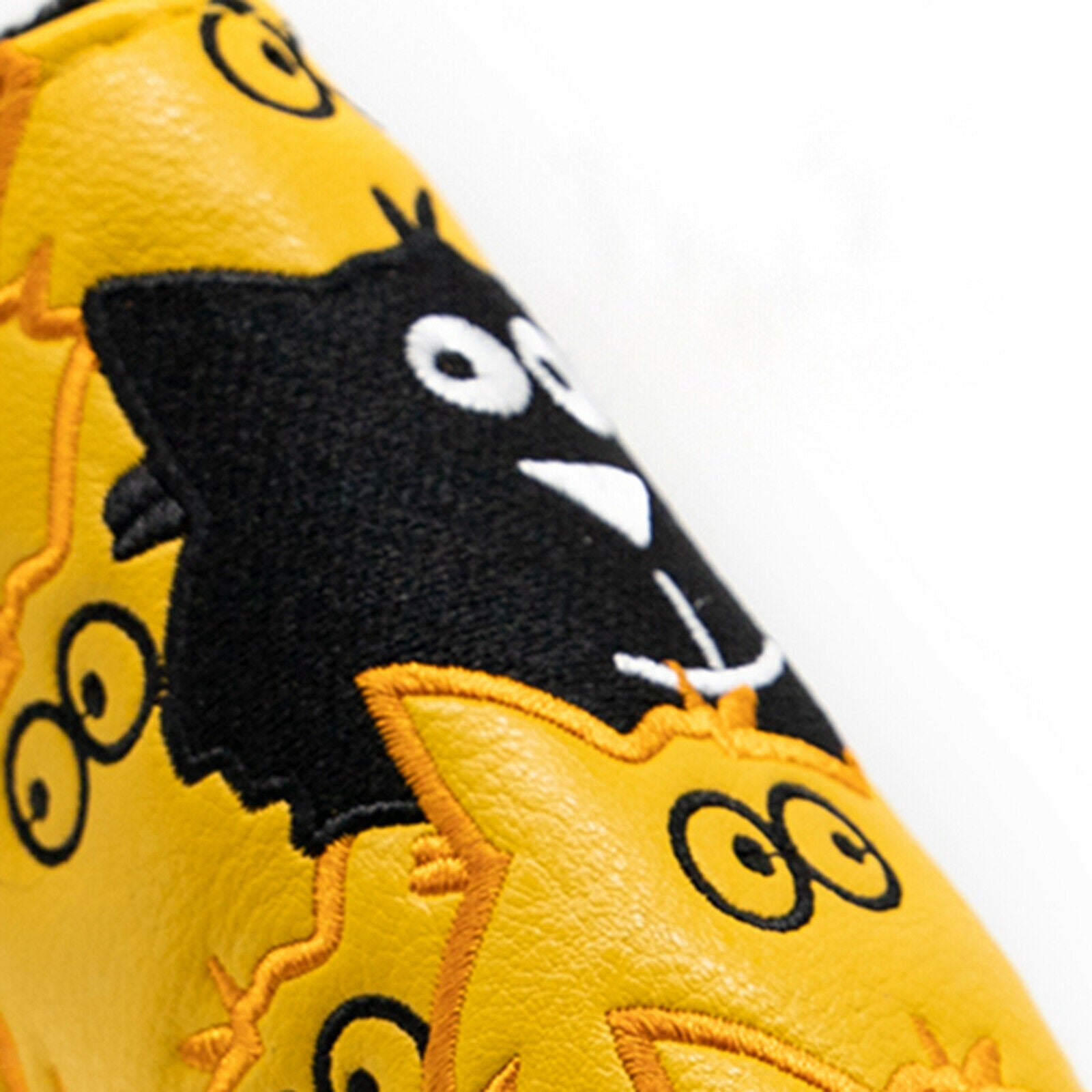 Golf Putter Cover Blade Headcover Birds Embroidery Head Cover Leather Guard