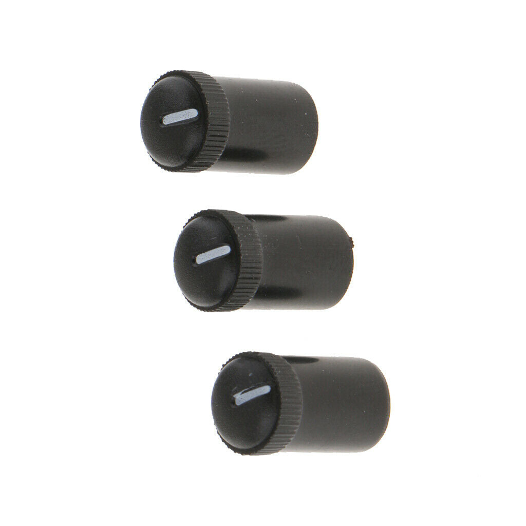 3Pcs Car Equipment Power Radio Pushbutton Speaker Tone Control Knob